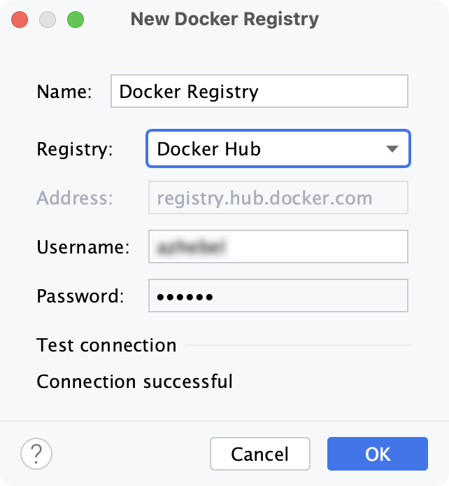 添加新的 Docker 注册表