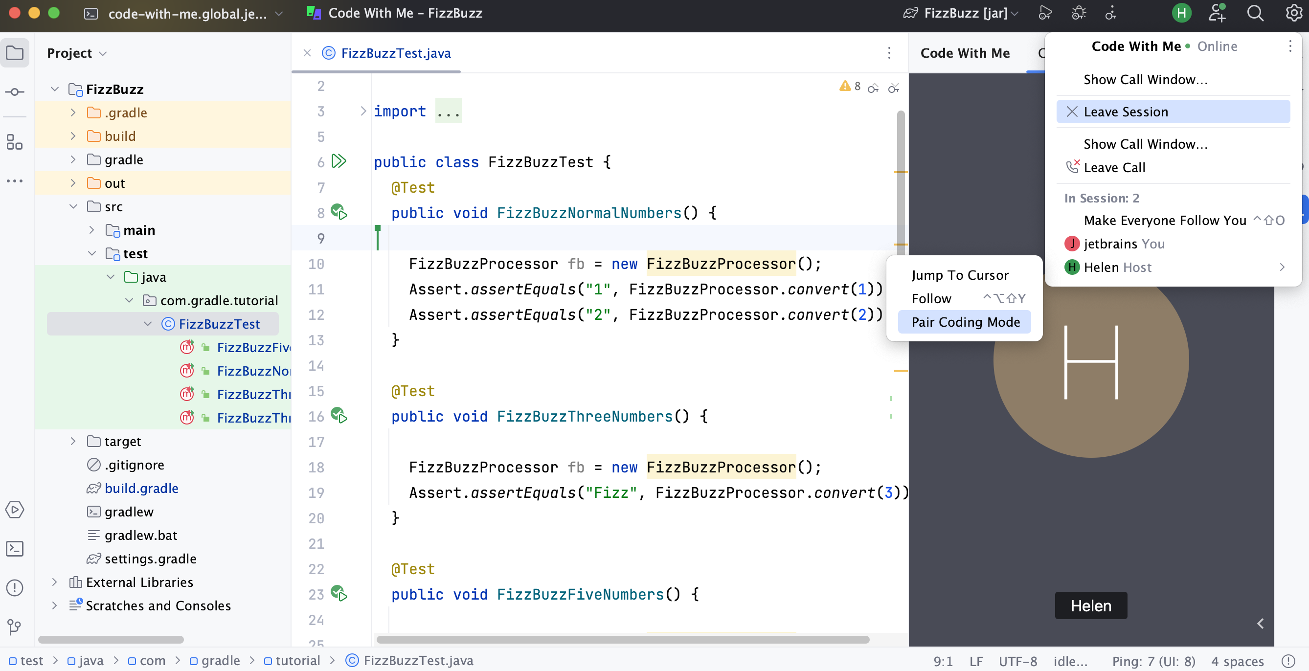 JetBrains 客户端 UI