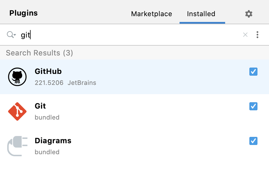 安装 JetBrains 的 Git 插件