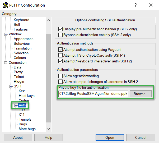 使用 PuTTY 创建 SSH 隧道 (Windows)