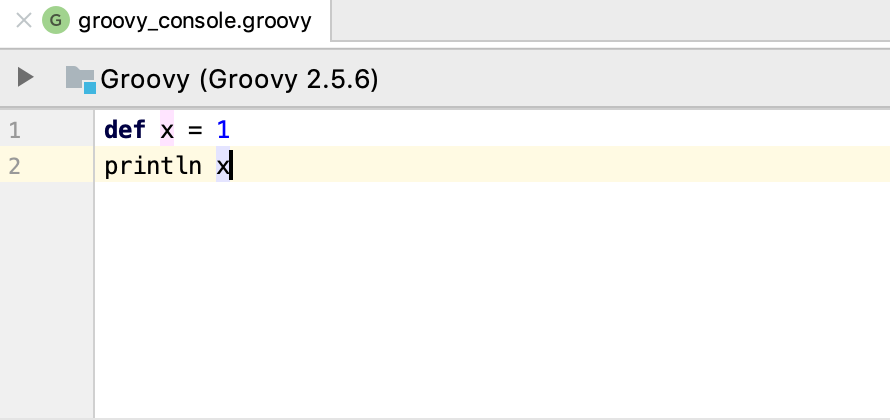 Groovy 编辑器控制台
