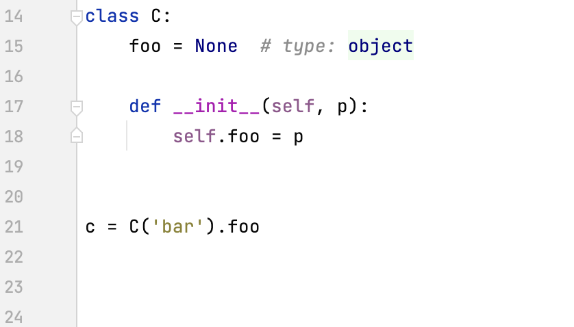 为类属性添加类型提示的示例 (Python 2)