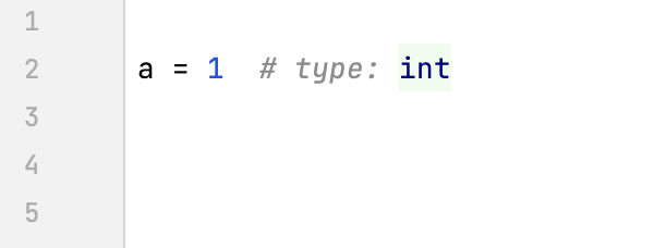 为变量添加类型提示的示例 (Python 2)